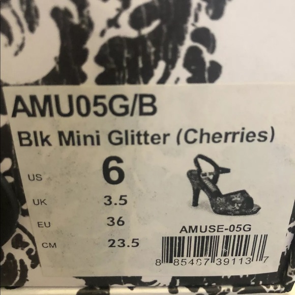 Bordello rockabilly cherry heels size 6 - Picture 6 of 8